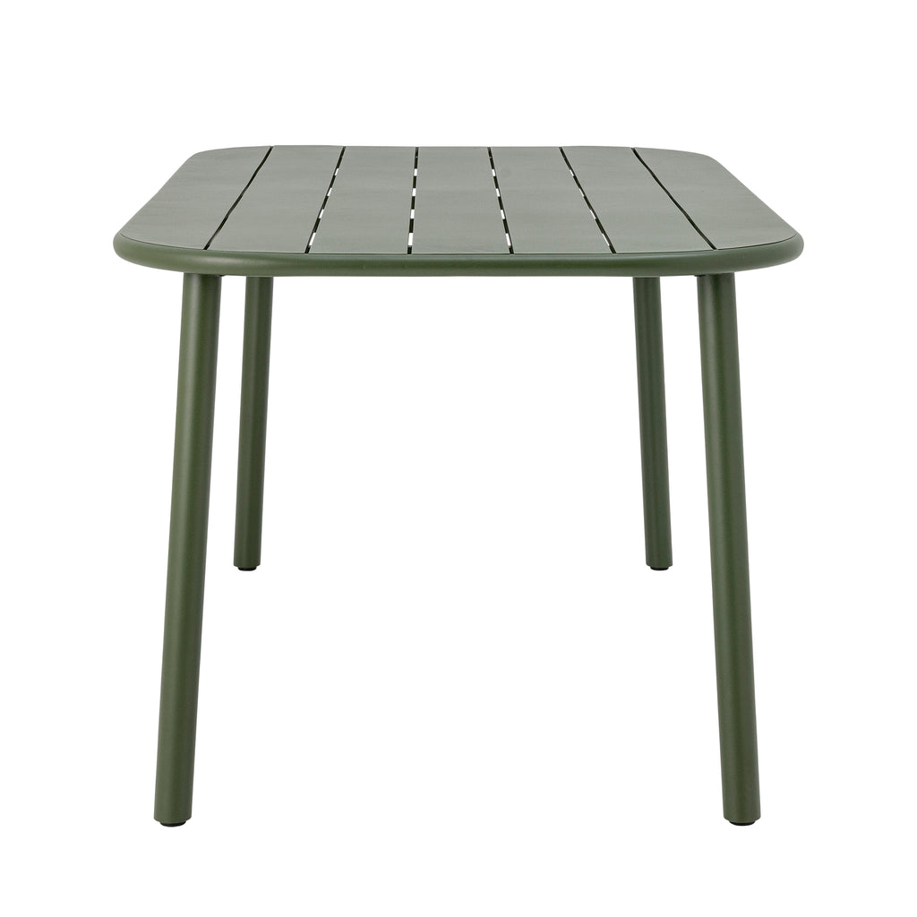 CALANA DINING TABLE, GREEN, METAL, 90 X 160 CM