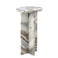JASMIA SIDE TABLE, GREY, MARBLE Ø 30