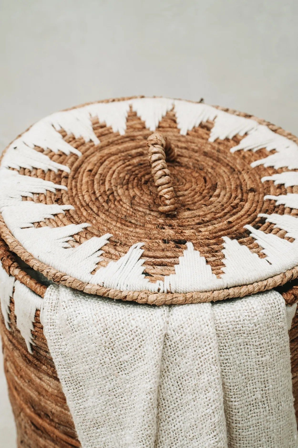 The Banana Stitched Laundry Baskets - H 55 CM