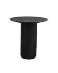 ERIE BLACK round cafe table, marble top, Ø 70