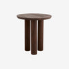 HELIN Cafe table, dark brown Ø 70