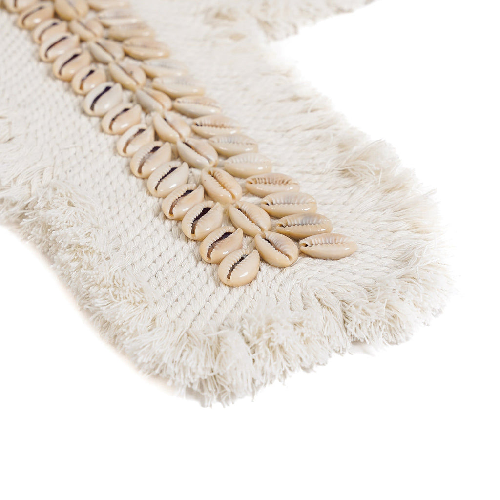 The Macrame Cross - White, H 30 cm
