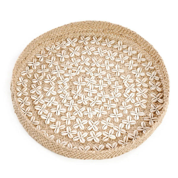 The Costa Shell Plate - Natural White - Ø 42 cm