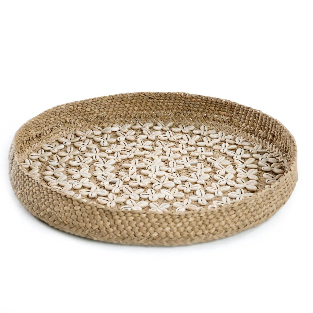 The Costa Shell Plate - Natural White - Ø 42 cm