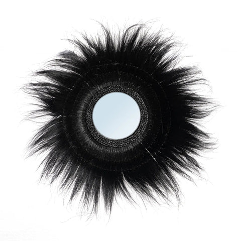 Sunken Forest Mirror - Black- Ø 90 cm