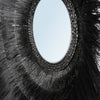 Sunken Forest Mirror - Black- Ø 90 cm