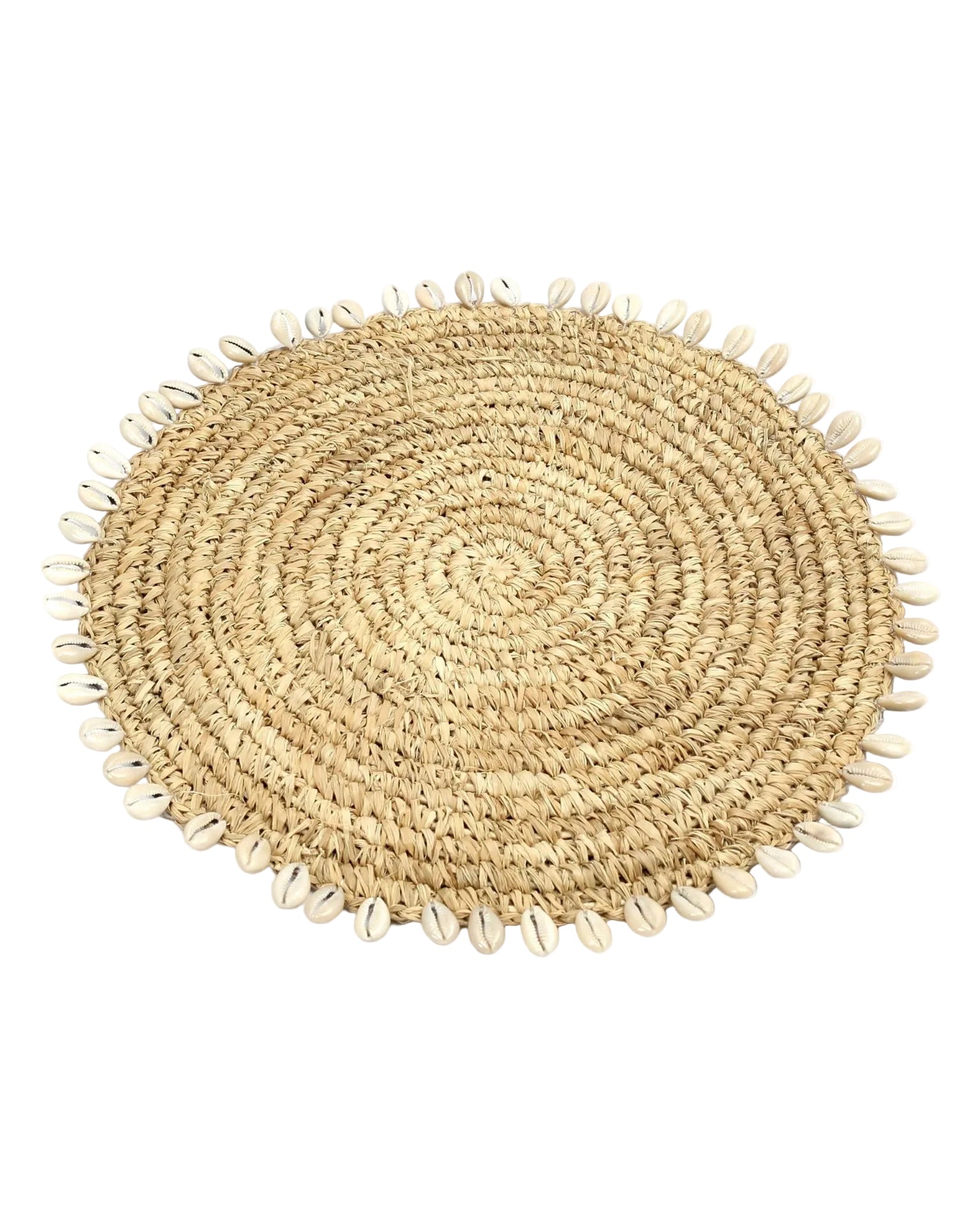 The Raffia Shell Pan Coaster