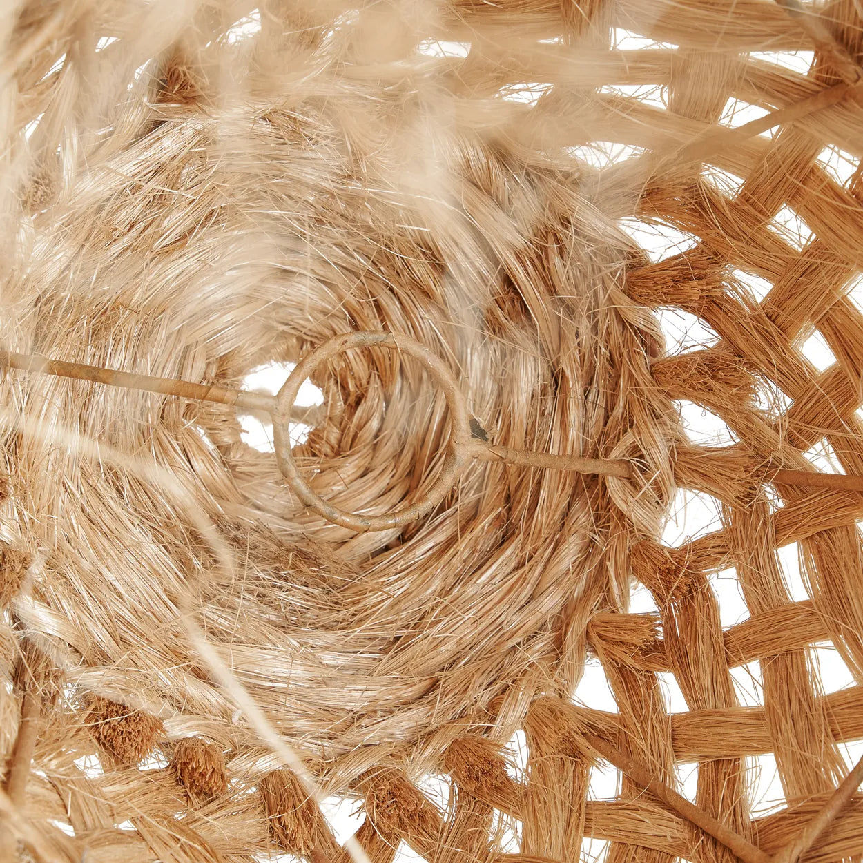 The Abaca Jelly Fish Pendant - Natural - 43 cm