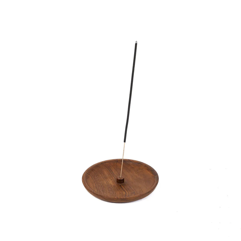 The Incense Holder - Natural,Teak, Ø 15 cm