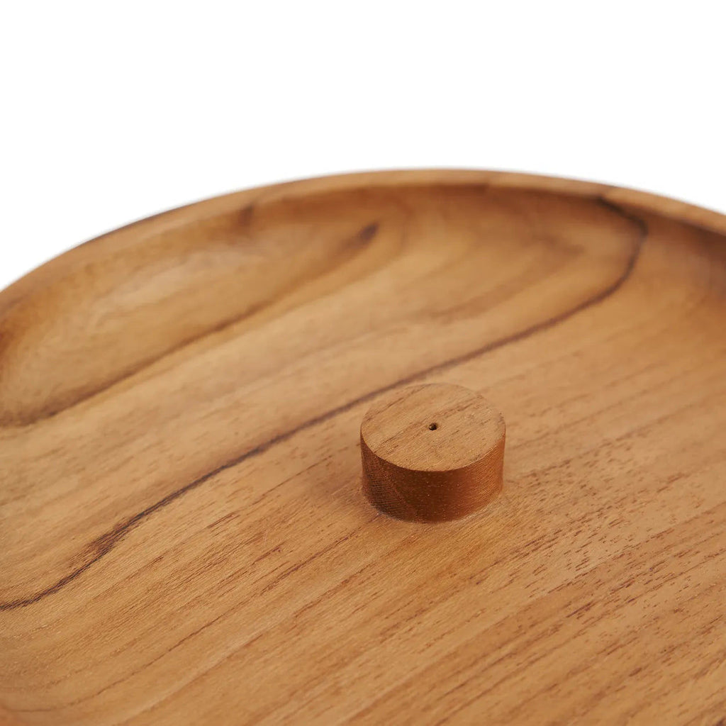 The Incense Holder - Natural,Teak, Ø 15 cm