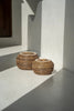 The Colonial Peek-a-Boo Basket - Natural Brown - Ø 27 cm, H 18 cm