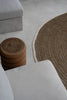 The Seagrass & Cotton Round Carpet - Natural White - Ø 200 cm