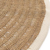 The Seagrass & Cotton Round Carpet - Natural White - Ø 150 cm