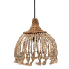The Abaca Tassel Pendant - Natural - Ø 31, H 31 cm
