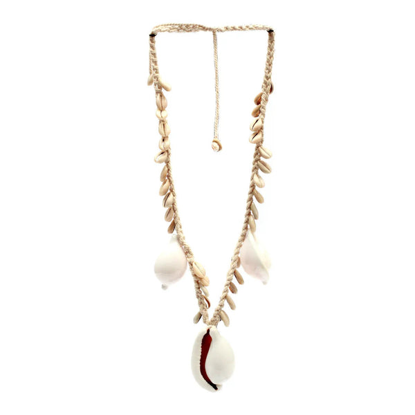 The Big White Cowrie Shell Necklace