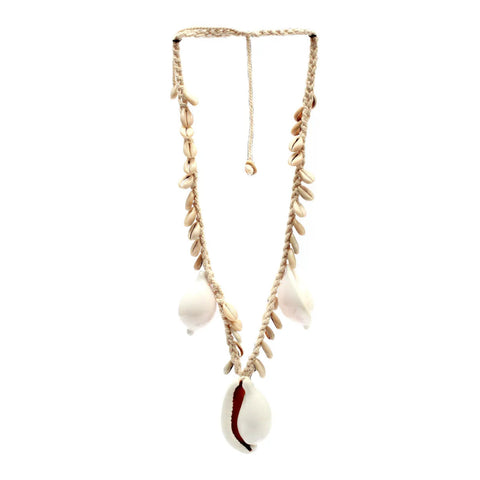 The Big White Cowrie Shell Necklace