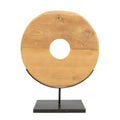 The Teak Disc on Stand - Ø 48 cm