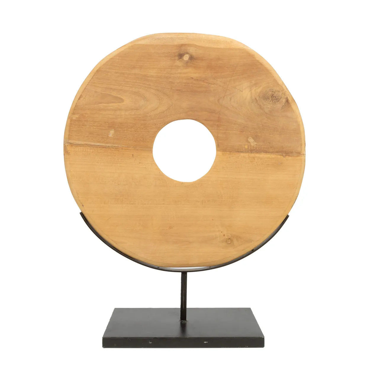The Teak Disc on Stand - Ø 48 cm