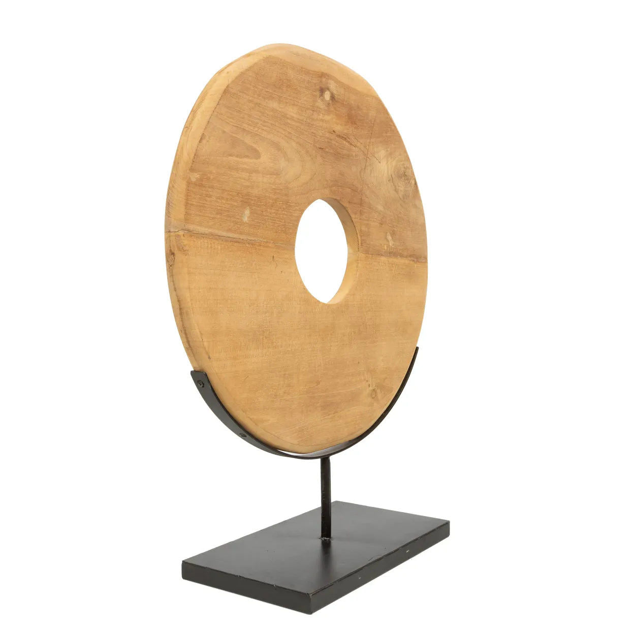 The Teak Disc on Stand - Ø 48 cm