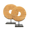 The Teak Disc on Stand - Ø 48 cm