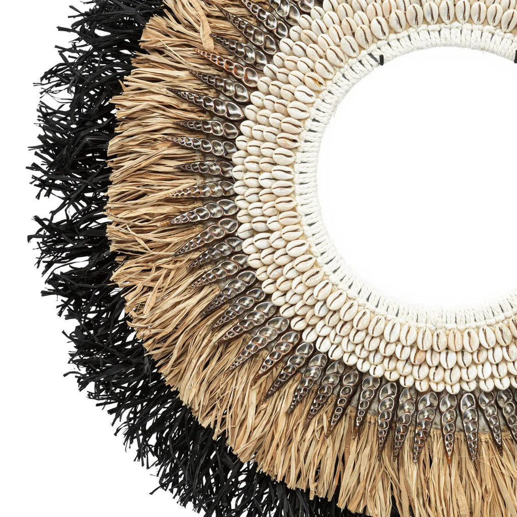 The Mojo Raffia On Stand - Natural Black - Ø 60 cm