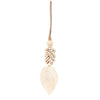 The Leaf & Shell Tassel - Natural, H 35 cm