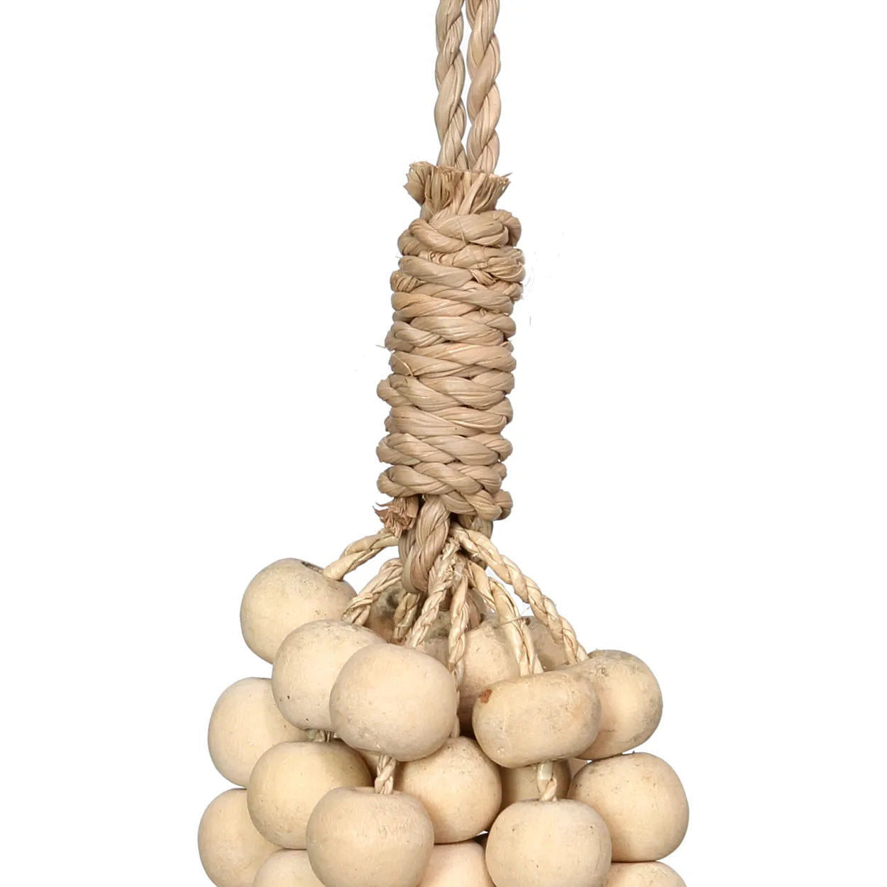 The Wooden Beads Tassel - Natural, H 60 cm