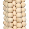 The Wooden Beads Tassel - Natural, H 60 cm