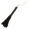 The Wooden Beads with Cotton Tassel - Black, H 80 cm