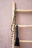 The Wooden Beads with Cotton Tassel - Black, H 80 cm