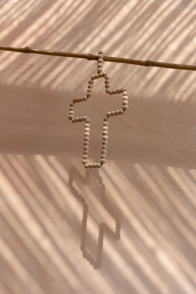 The Wooden Cross - Natural, 22 X 40 CM