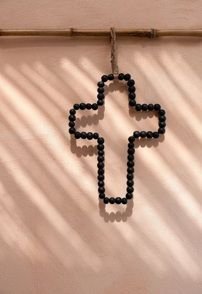 The Wooden Cross - Black, 22 X 40 CM