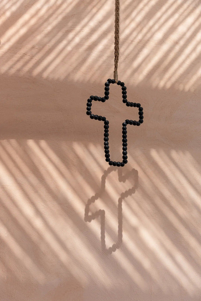 The Wooden Cross - Black, 22 X 40 CM