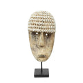 The Cowrie Mask on Stand - H 40 cm