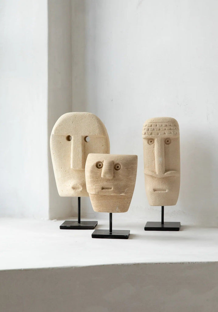 The Sumba Stone #21 on Stand, H 19 cm