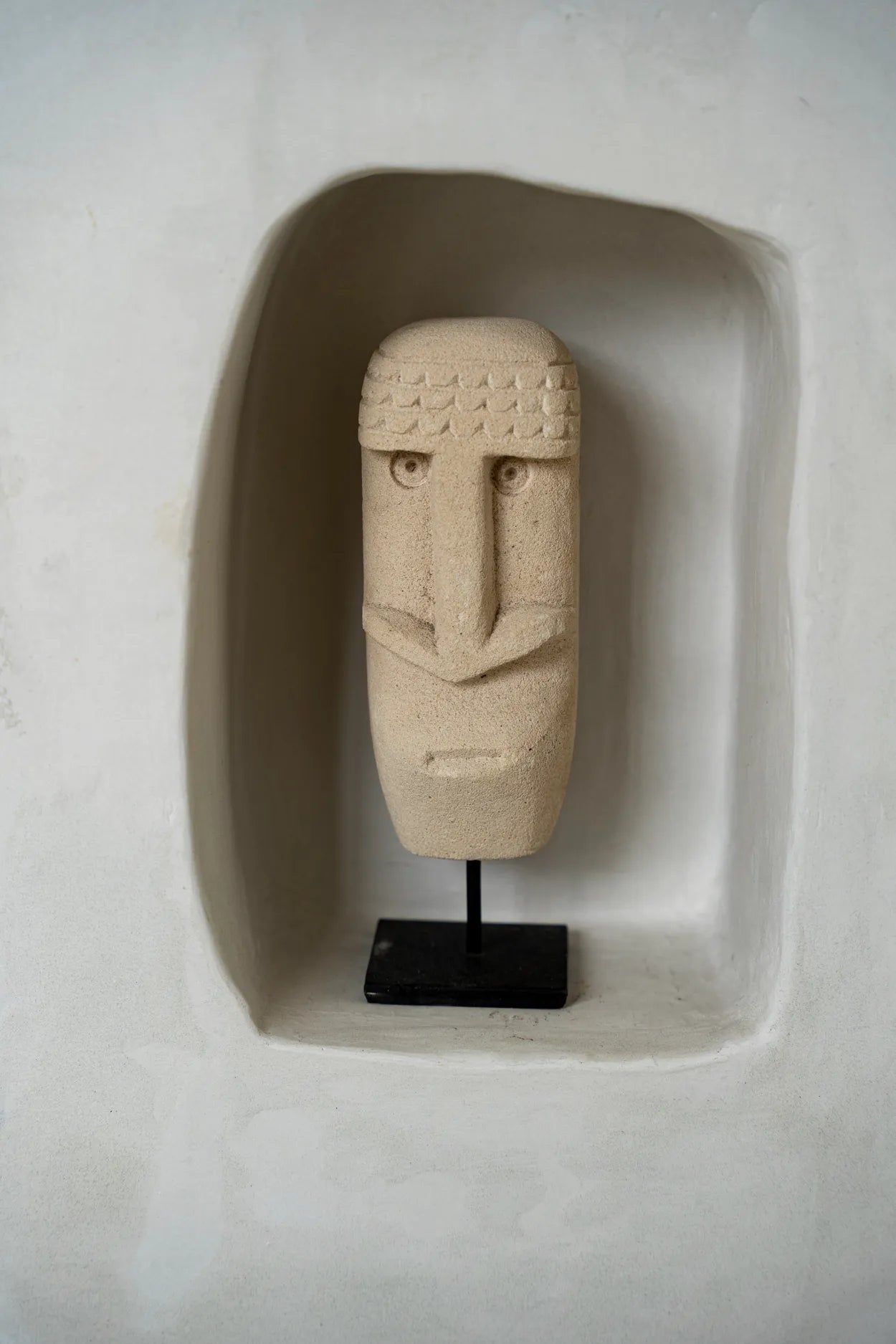 The Sumba Stone #21 on Stand, H 19 cm