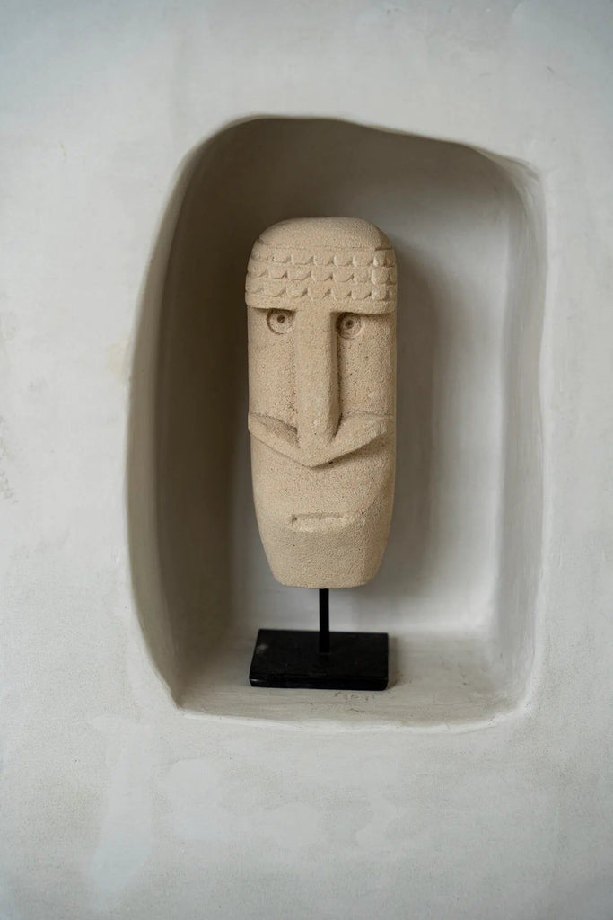 The Sumba Stone #21 on Stand, H 19 cm