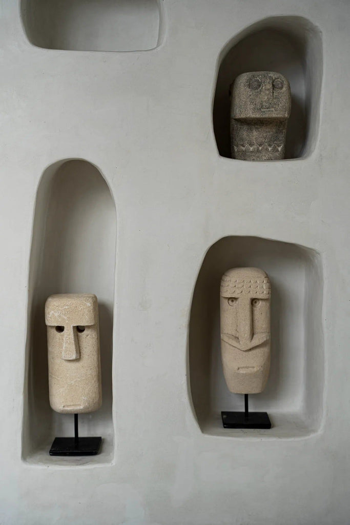 The Sumba Stone #21 on Stand, H 19 cm