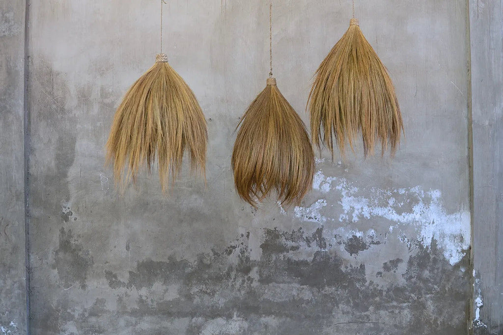 Rayung Hut Pendant - Natural - Ø 28, H 50 cm