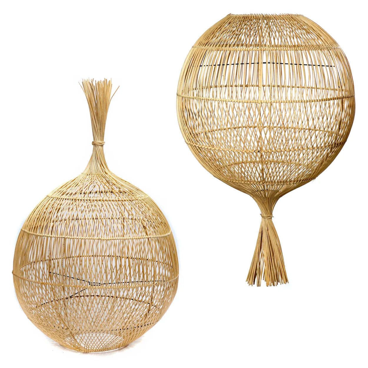 The Wonton Floor Lamp - Pendant - Natural- Ø 50, H 80 cm