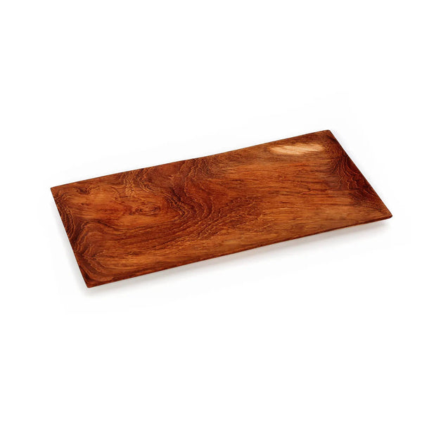The Teak Root Sushi Plate - 15 x 31 cm