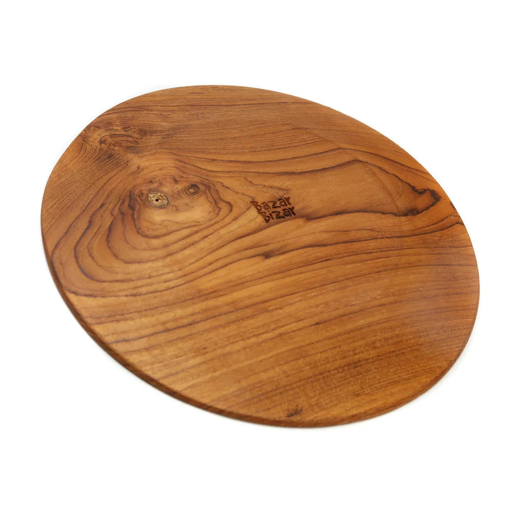 The Teak Root Round Plate - Ø 35 cm