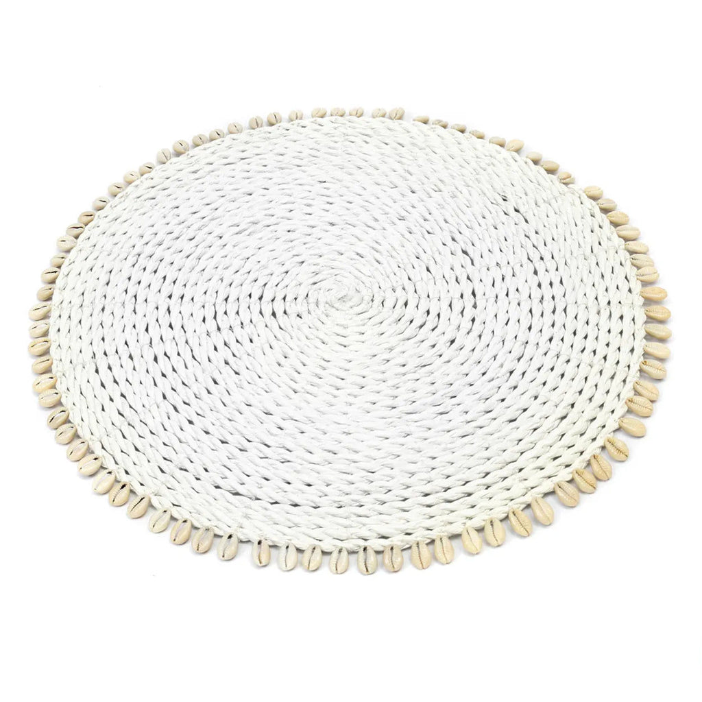 The Seagrass Shell Placemat - White