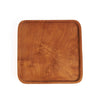 The Teak Square Plate - Natural - XS