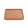 The Teak Square Plate  - Natural - M, 20 x 20 cm