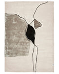 Abstract Wool Rug, Ivory