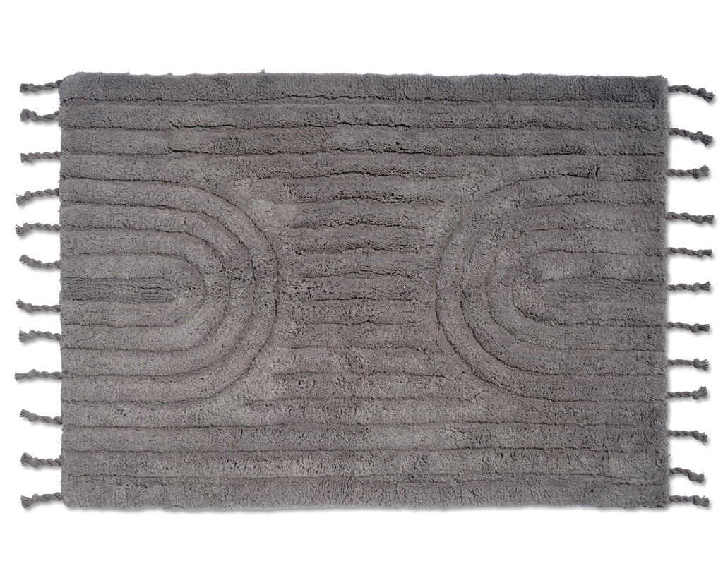 ARCH BATH MAT, COTTON, TITANIUM