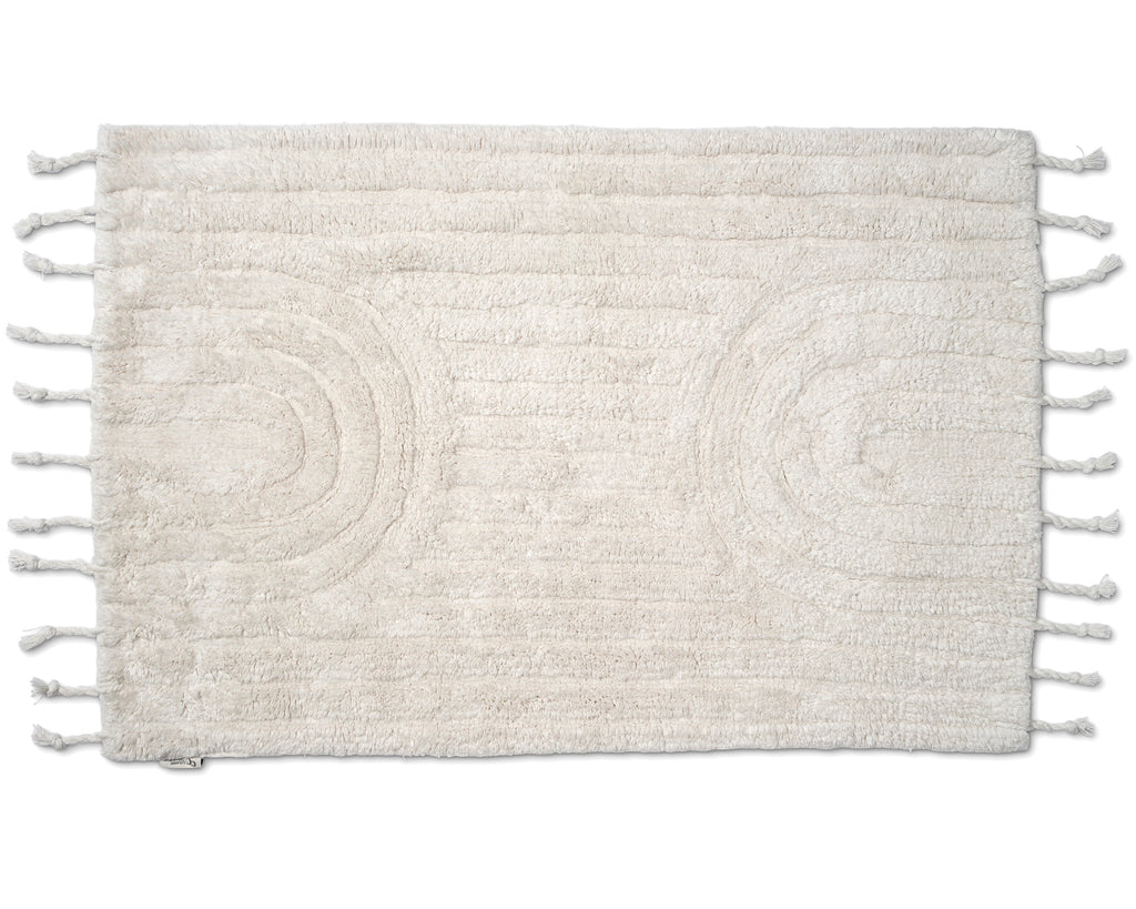 ARCH BATH MAT, COTTON, WHITE