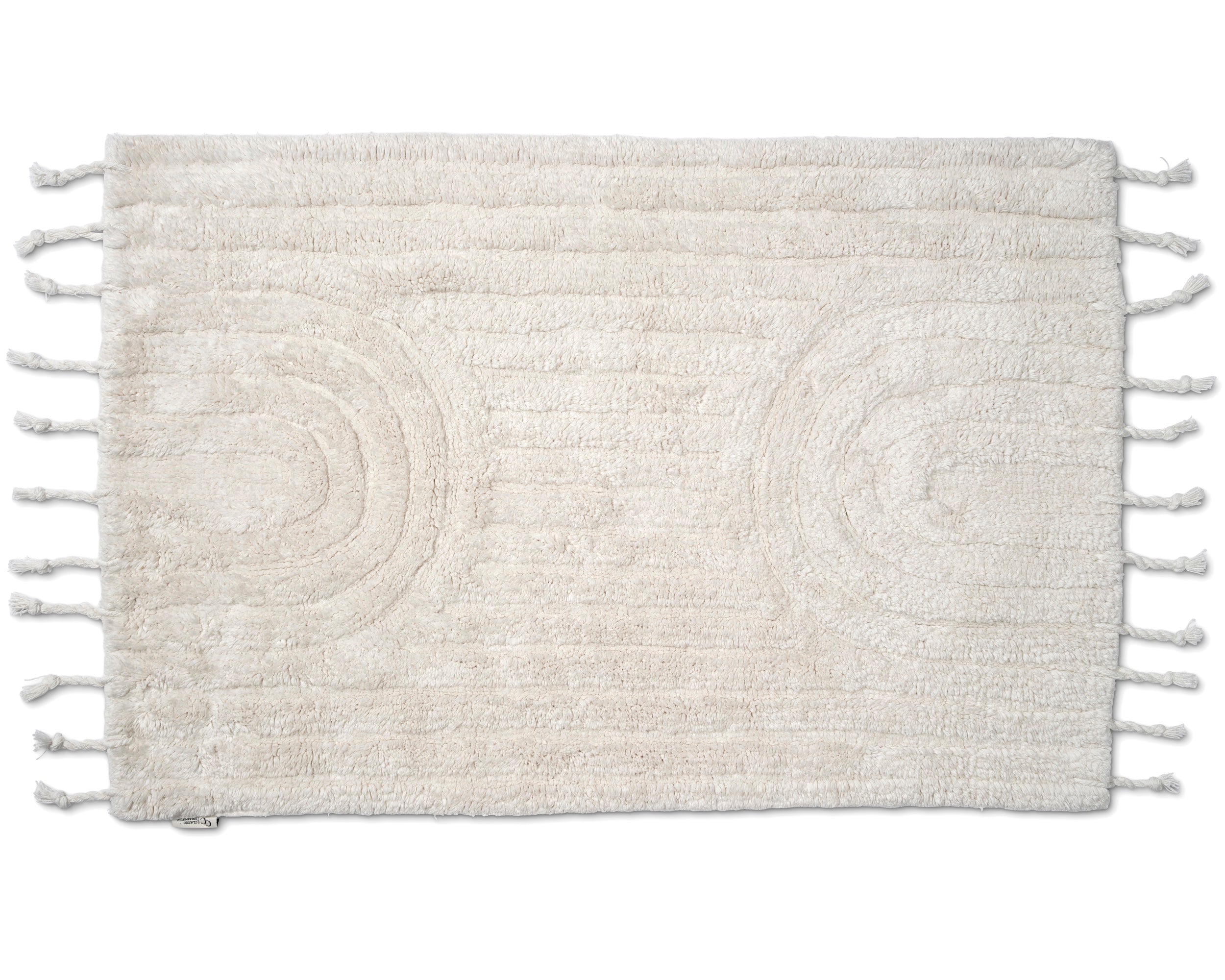 ARCH BATH MAT, COTTON, WHITE