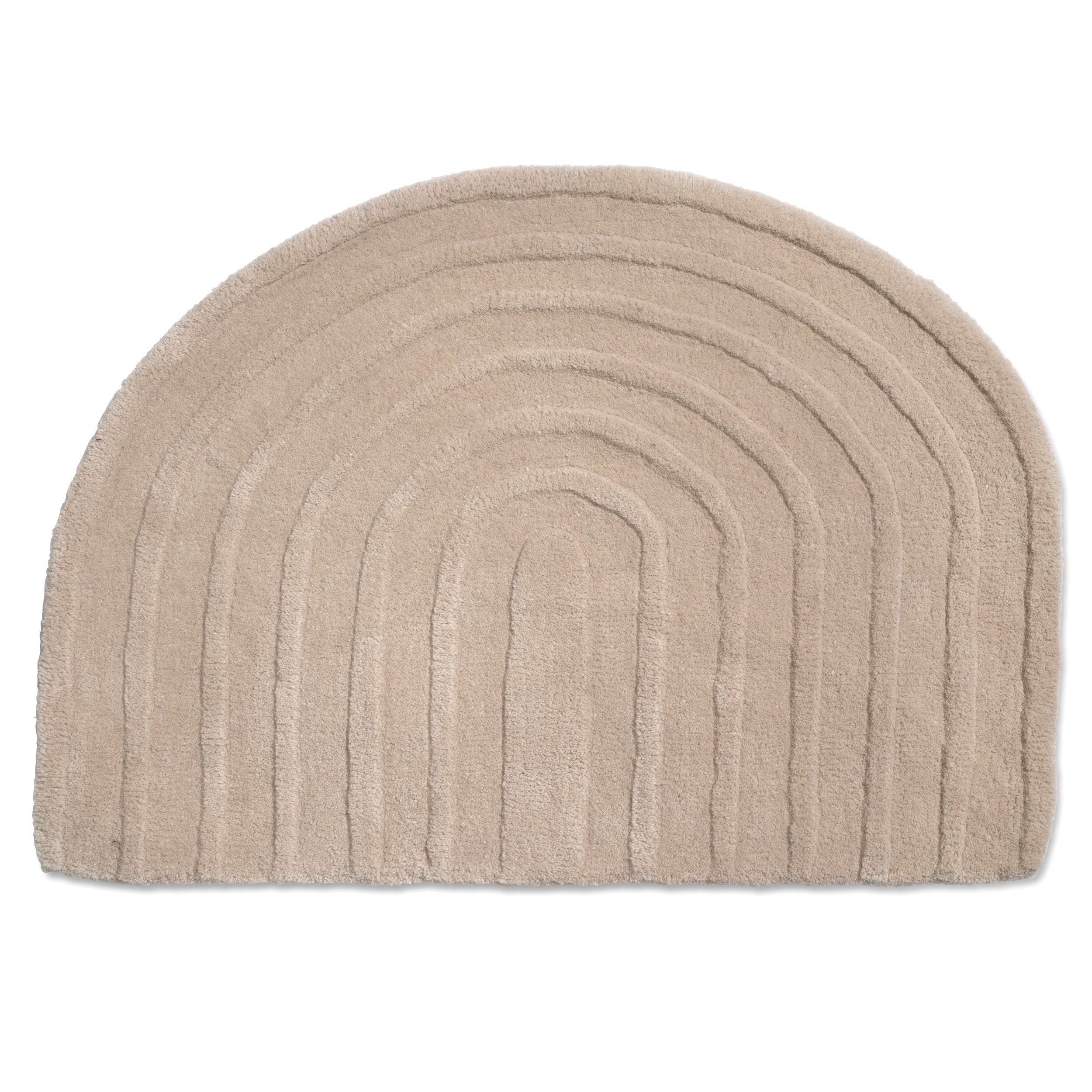 ARCH DOORMAT, WOOL, BEIGE